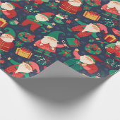 Papier Cadeau Papier d'enveloppement de Noël Gnomes (Coin)