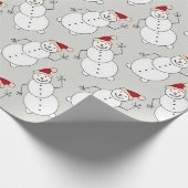 Papier Cadeau Papier d'enveloppement de Noël Jolly Snowman (Coin)