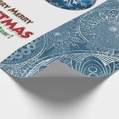 Papier Cadeau Papier d'enveloppement de Noël Joyeux Noël (Coin)