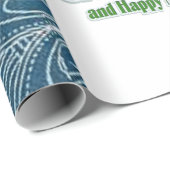 Papier Cadeau Papier d'enveloppement de Noël Joyeux Noël (Coin rond)