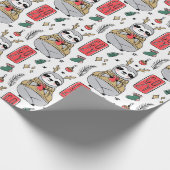 Papier Cadeau Papier d'enveloppement de Noël mignon (Coin)