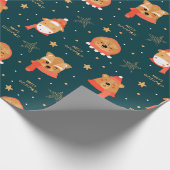 Papier Cadeau Papier d'enveloppement de Noël mignon (Coin)