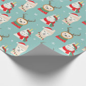 Papier Cadeau Papier d'enveloppement de Noël mignon (Coin)