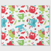 Papier Cadeau Papier d'enveloppement de Noël Monsters (Plat)