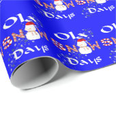 Papier Cadeau Papier d'enveloppement de Noël Ola, Snowdays (Coin rond)