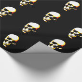 Papier Cadeau Papier d'enveloppement de Noël Pop Art Skull (Coin)