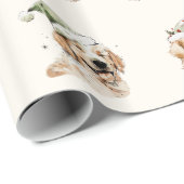 Papier Cadeau Papier d'enveloppement de Noël pour chien mignon (Coin rond)