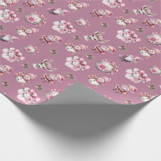 Papier Cadeau Papier d'enveloppement de Noël pour enfants mignon (Coin)