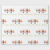 Papier Cadeau Papier d'enveloppement de Noël pour fêtards (Plat)