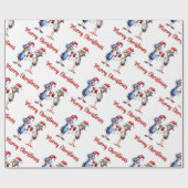 Papier Cadeau Papier d'enveloppement de Noël pour oiseaux danger (Plat)