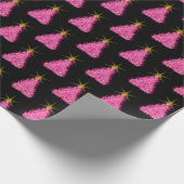 Papier Cadeau Papier d'enveloppement de Noël rose (Coin)