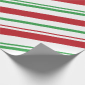 Papier Cadeau Papier d'enveloppement de Noël - Rouge, Blanc et V (Coin)