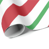 Papier Cadeau Papier d'enveloppement de Noël - Rouge, Blanc et V (Coin rond)