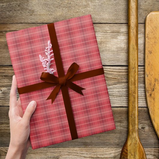 Papier Cadeau Papier d'enveloppement de Noël rouge classique