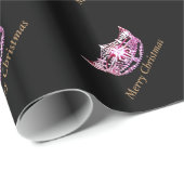 Papier Cadeau Papier d'enveloppement de Noël style Miss America (Coin rond)