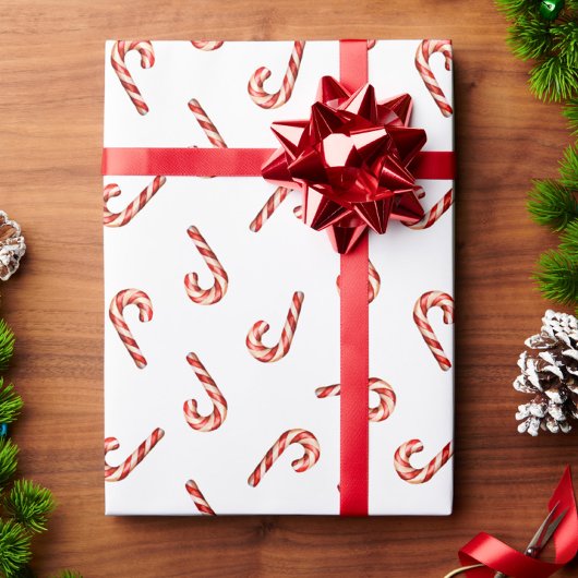 Papier Cadeau Papier d'enveloppement de Noël Sucre de canne blan