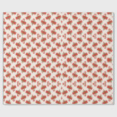 Papier Cadeau Papier d'enveloppement de Noël sucre de canne Bow (Plat)