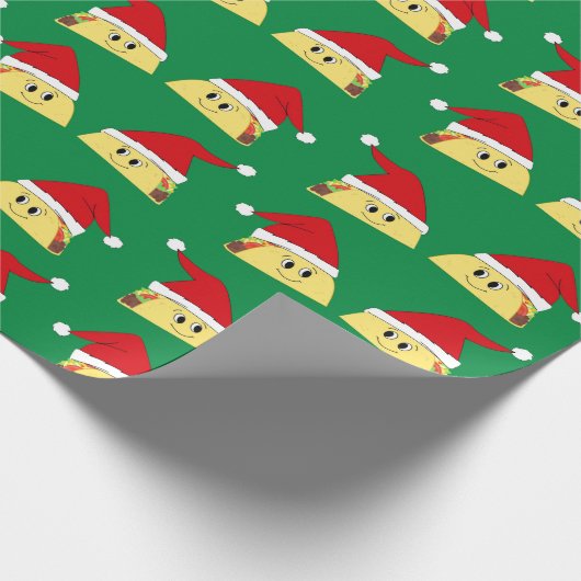 Papier Cadeau Papier d'enveloppement de Noël Taco Père Noël (Coin)
