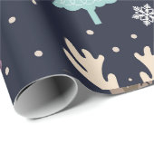 Papier Cadeau Papier d'enveloppement de Noël (Thème de Fête n° 2 (Coin rond)