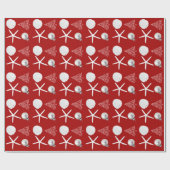 Papier Cadeau Papier d'enveloppement de Noël tropical (Plat)