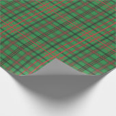 Papier Cadeau Papier d'enveloppement de Noël vert rouge (Coin)