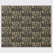 Papier Cadeau Papier d'enveloppement de noix et de fées (Plat)