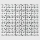 Papier Cadeau Papier d'enveloppement de notes musicales (Plat)