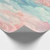 Papier Cadeau Papier d'enveloppement de nuages doux (Coin)