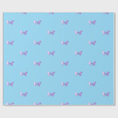 Papier Cadeau Papier d'enveloppement de papillon holographique B (Plat)