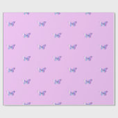 Papier Cadeau Papier d'enveloppement de papillon holographique v (Plat)