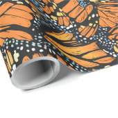 Papier Cadeau Papier d'enveloppement de papillons Monarch (Coin rond)