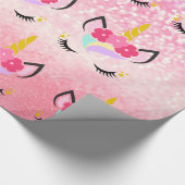 Papier Cadeau Papier d'enveloppement de Parties scintillant Unic (Coin)