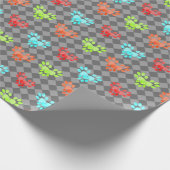 Papier Cadeau Papier d'enveloppement de pattes cardiaques (Coin)