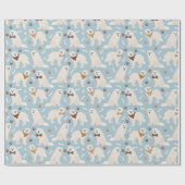 Papier Cadeau Papier d'enveloppement de pattes et d'os des Pyrén (Plat)