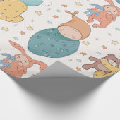 Papier Cadeau Papier d'enveloppement de pépinière de baby shower (Coin)