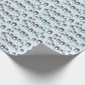 Papier Cadeau Papier d'enveloppement de pingouin de Noël (Coin)