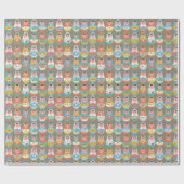 Papier Cadeau Papier d'enveloppement de poupées d'imbrication (Plat)