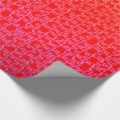 Papier Cadeau Papier d'enveloppement de puzzle jaune rouge (Coin)