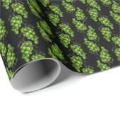 Papier Cadeau Papier d'enveloppement de raisins verts (Coin rond)