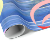 Papier Cadeau Papier d'enveloppement de ressort (Coin rond)