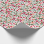 Papier Cadeau Papier d'enveloppement de roses rouges (Coin)