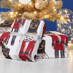 Papier Cadeau Papier d'enveloppement de soldat de Casse-Noisette