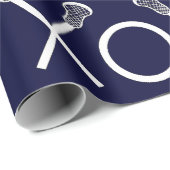 Papier Cadeau Papier d'enveloppement de sport de crosse (Coin rond)