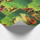 Papier Cadeau Papier d'enveloppement de squelette masqué gothiqu (Coin)