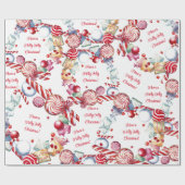 Papier Cadeau Papier d'enveloppement de sucre de canne (Plat)