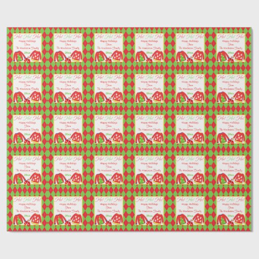 Papier Cadeau Papier d'enveloppement de sucrerie de Noël moche p (Plat)