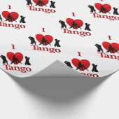 Papier Cadeau Papier d'enveloppement de tango du coeur (Coin)