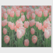 Papier Cadeau Papier d'enveloppement de tulipe rose clair (Plat)