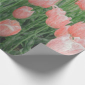 Papier Cadeau Papier d'enveloppement de tulipe rose clair (Coin)