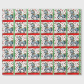 Papier Cadeau Papier d'enveloppement de vacances Arty Red et Gre (Plat)